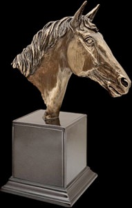 Hestehoved skulptur detaljer – dekorations figurer til hjemmet